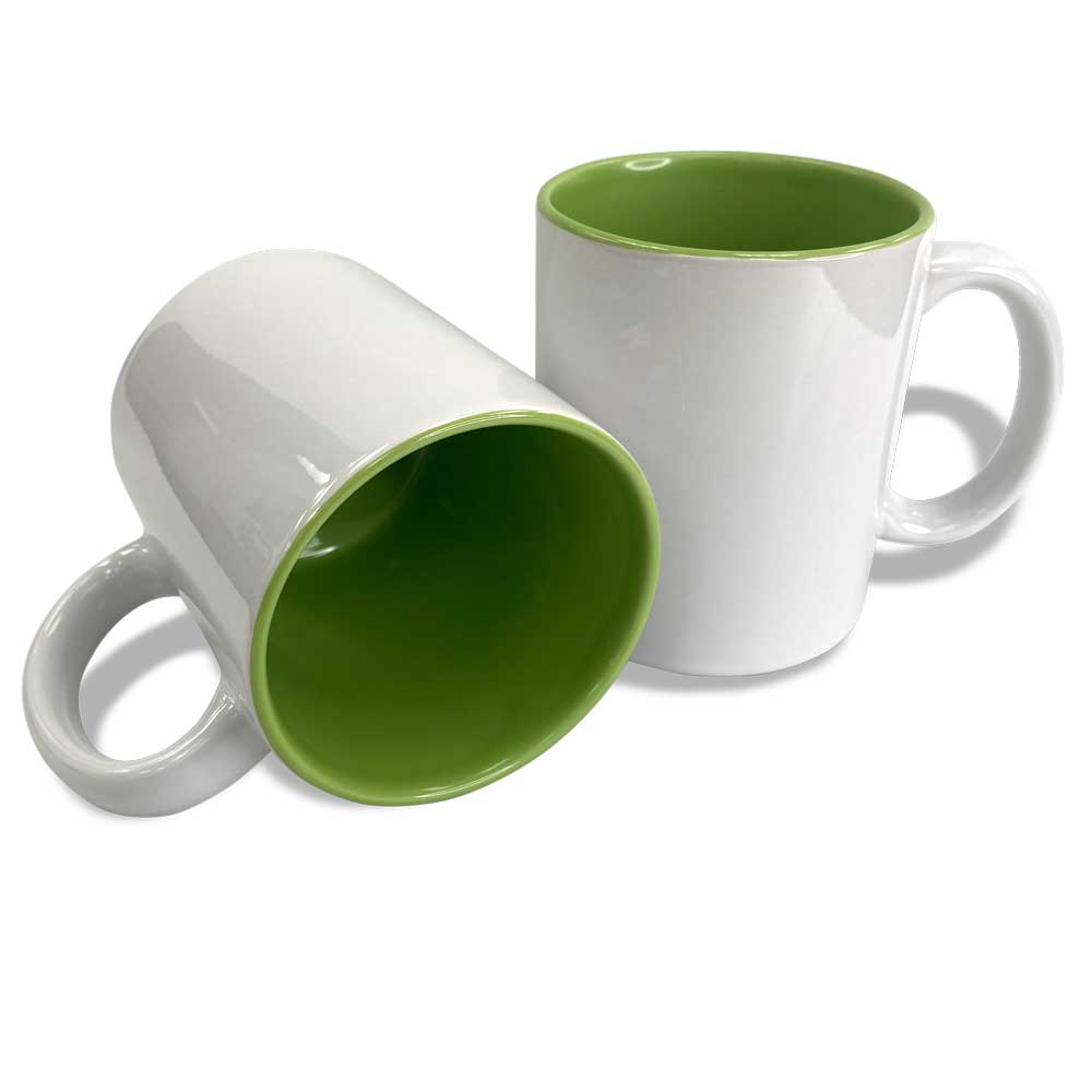 15oz Yellow Two Tone Ceramic Sublimation Coffee Mug | Colman and Company