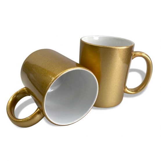 Shop Now: Metallic Gold Sublimation Mugs - 4 Pack (11oz