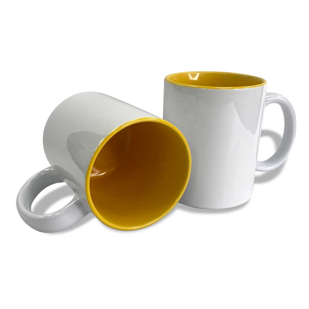 Blue Two Tone Ceramic Sublimation Coffee Mug 15oz