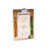 12ct/Case Two Sided Clipboard 9"x12.5" Standard Clip - Unisub