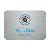 2"x3" Silver Name Badge Aluminum - Unisub