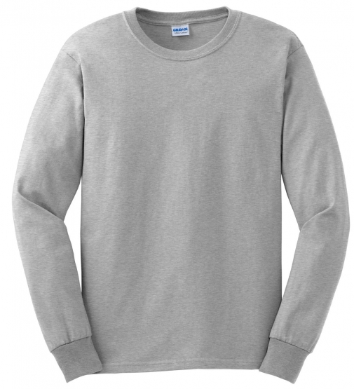 Marca GildanGildan Ultra Cotton L/Sleeve Tee T-Shirt Uomo 