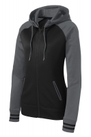 Sport-Tek &#174;  Ladies Sport-Wick &#174;  Varsity Fleece Full-Zip Hooded Jacket. LST236