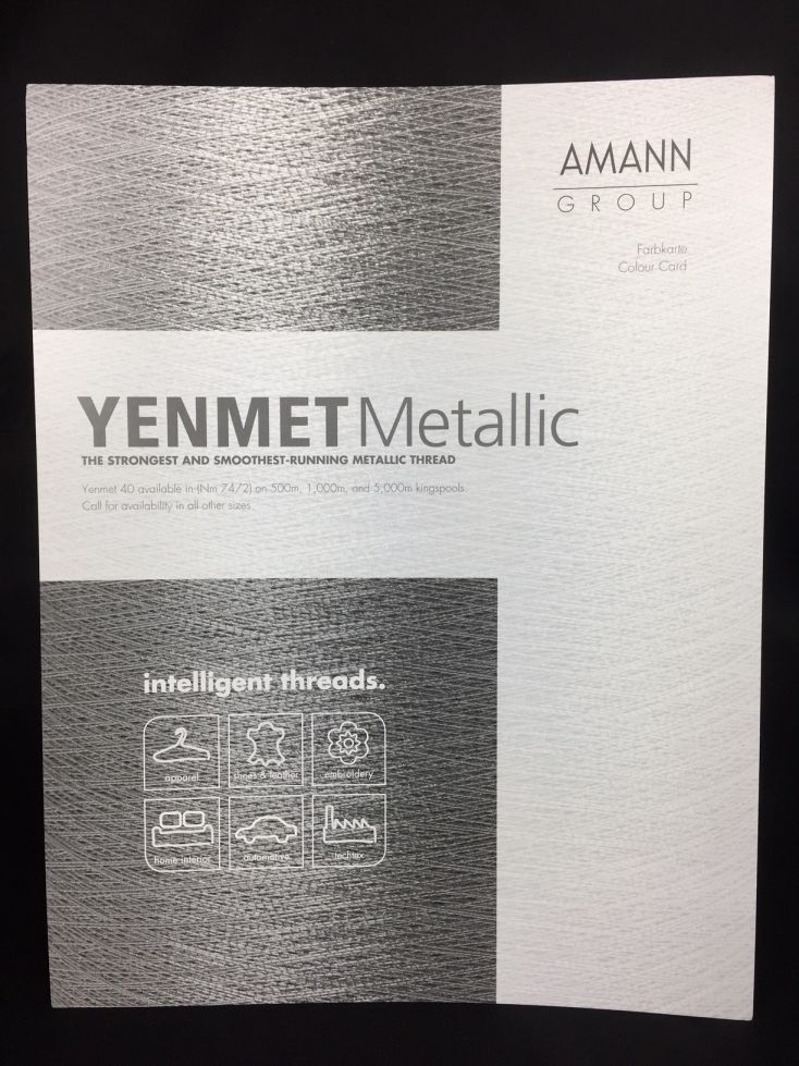 The metallic embroidery thread: Yenmet