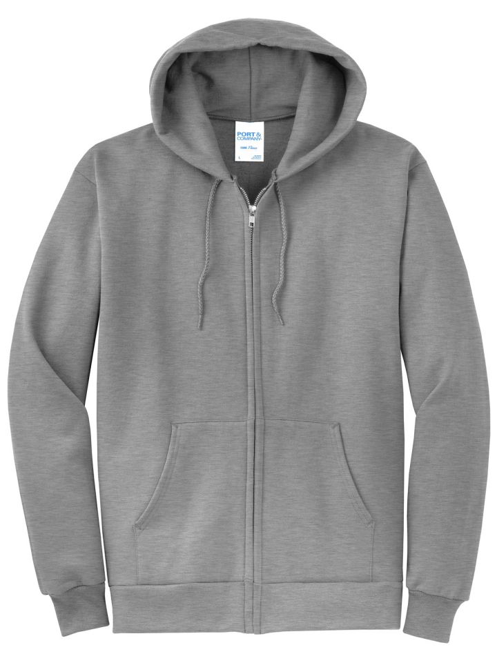 Port & Company ® Core Fleece Full-zip Hooded Sweatshirt | Colman and ...