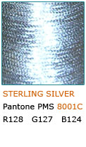 STERLING SILVER AS001 Metallic Thread
