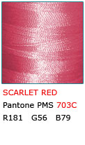 SCARLET RED P053 Polyester Thread