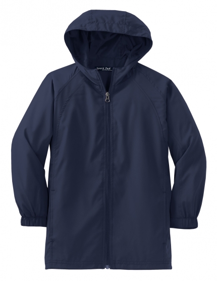 Sport tek Youth Hooded Raglan Jacket Colman and Company