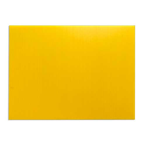 Yellow Corrugated Plastic 18"x 24" 4 mm Sign Blanks By Highway Traffic Supply 