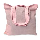 Light Pink Cotton Tote Bag 15" x 16"