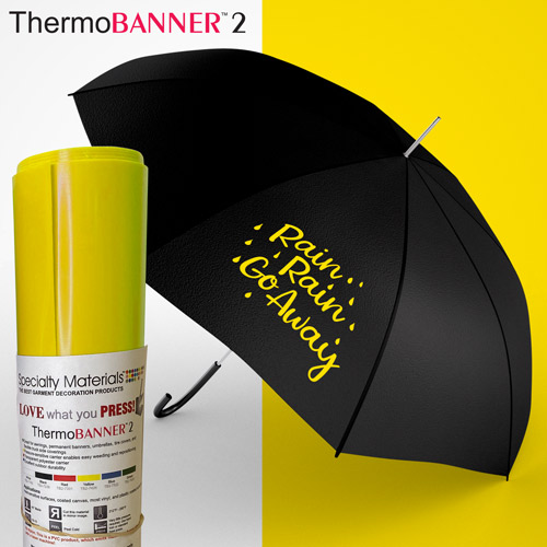 Yellow ThermoBANNER2 HTV Heat Transfer Vinyl - Polyester Backing
