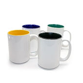 15oz Black Two Tone Ceramic Sublimation Coffee Mug