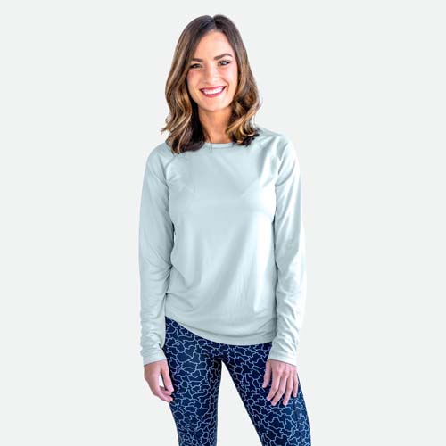 Sea Grass 2XL Long Sleeve Solar Ladies' T-Shirt - Vapor Apparel