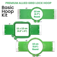 Brother Hoop - 18 cm (7.1 inch) - Allied Grid-Lock Hoop (New Design) - For  500 mm Sew Field