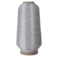 Metallic Embroidery Thread Silver - 4000m Cone