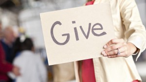 give to charity