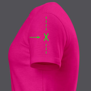 how to place the logo on a left or right shirt picture