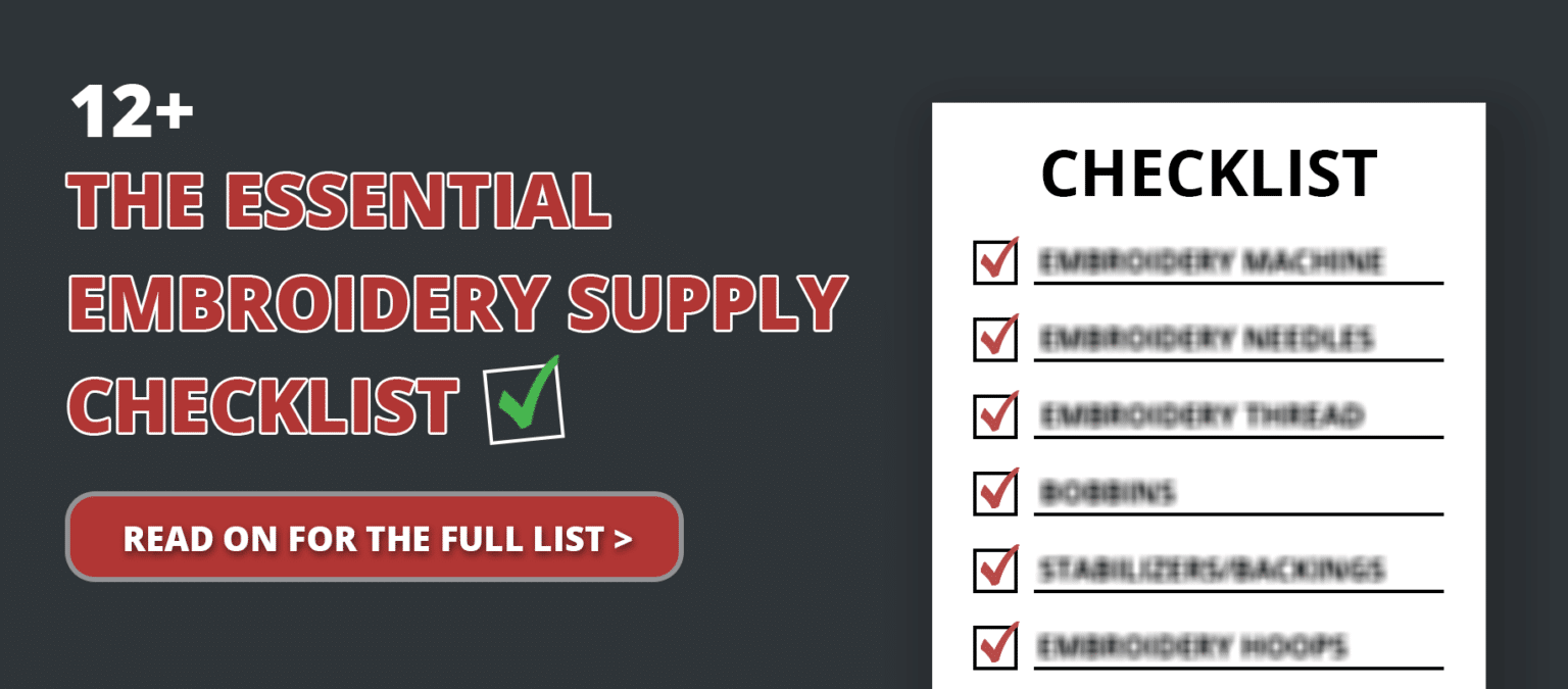 The Essential Embroidery Supply Checklist for Beginners Embroidery
