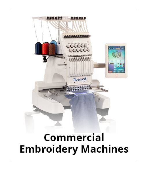 Commercial Avanace Embroider Machines