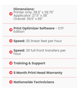 DTF 12H2 features and technical specifications