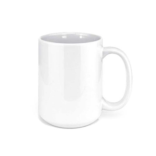 Conde Premium Bulk Mugs Sublimation Blank Ceramic Mug Black With White  Panel, Sublimation Mugs 15oz case of 24 