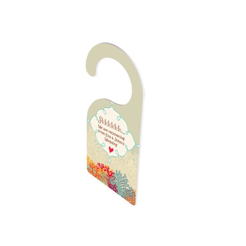 4"x9" Door Hanger White FR Plastic Unisub Colman and Company