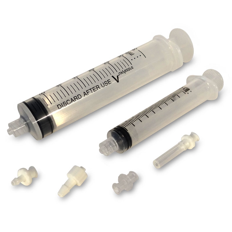 CleansRite Syringe Kit - 10cc, 30cc, with Tube and Fittings