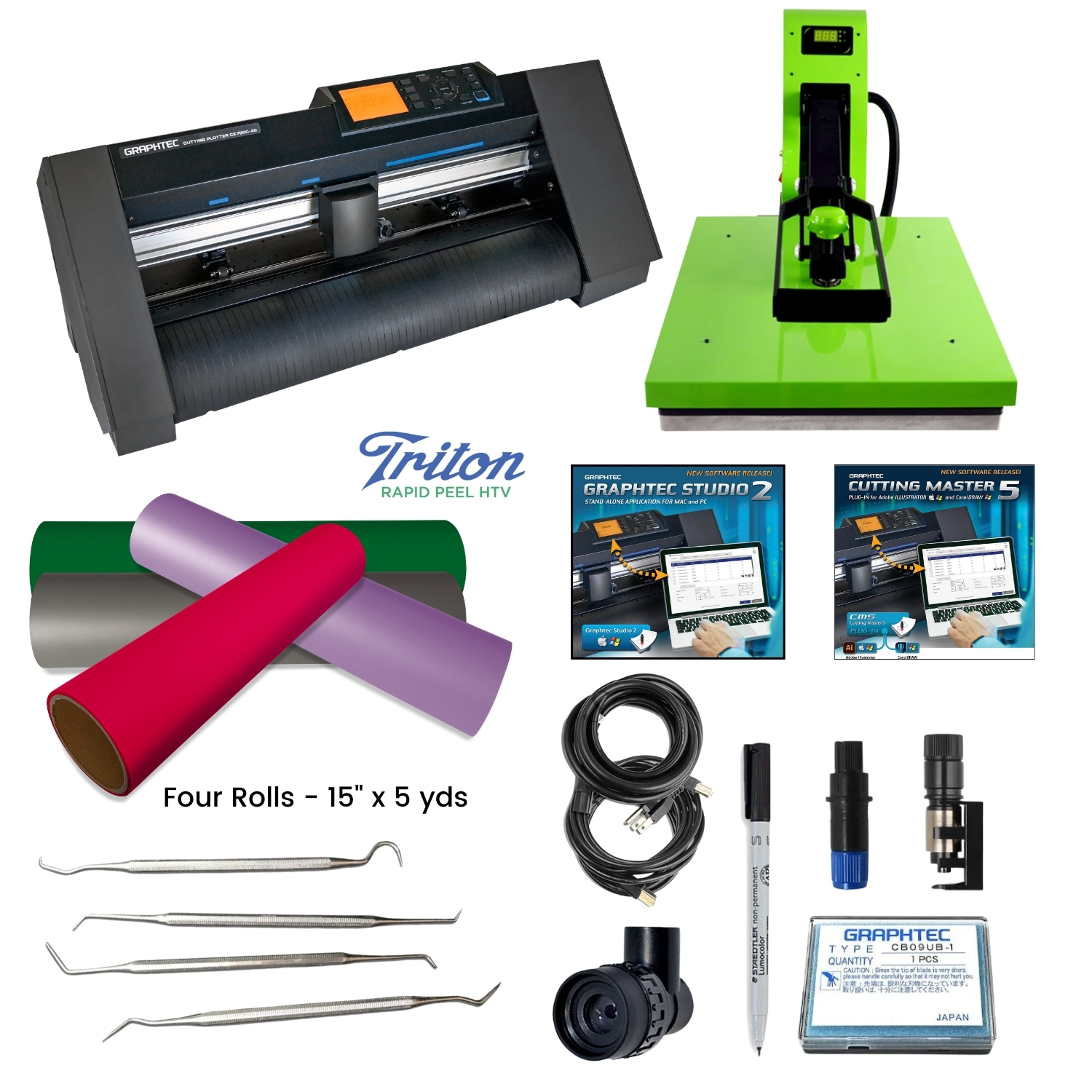 グラフテック CE7000-40 Graphtec CE7000-40 & Heat Press Sale Package | Colman and