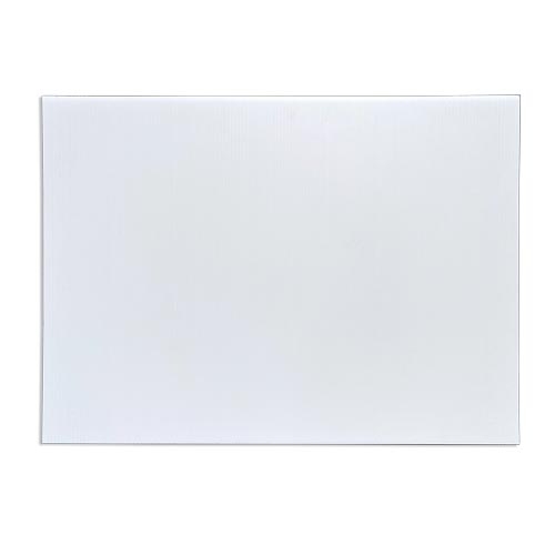Vertical Corrugated Plastic 18" x 23.88" 4mm White Blank Sign Sheets 25 Pack 